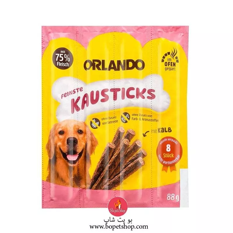 خرید تشویقی مدادی نرم مخصوص سگ  4 عددی اورلاندو  Orlando Dog Treat Sticks