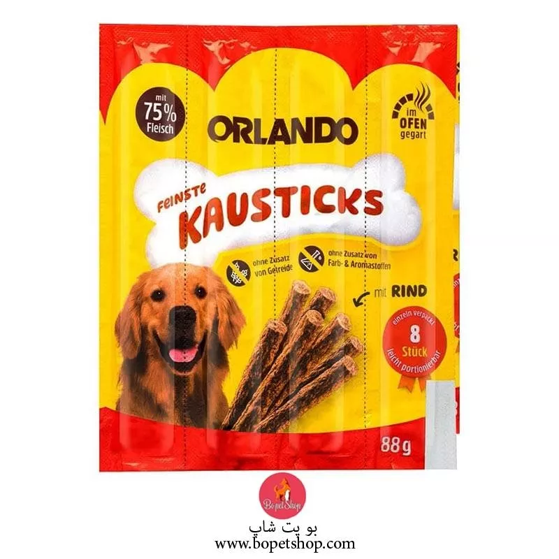 خرید تشویقی مدادی نرم مخصوص سگ  4 عددی اورلاندو  Orlando Dog Treat Sticks