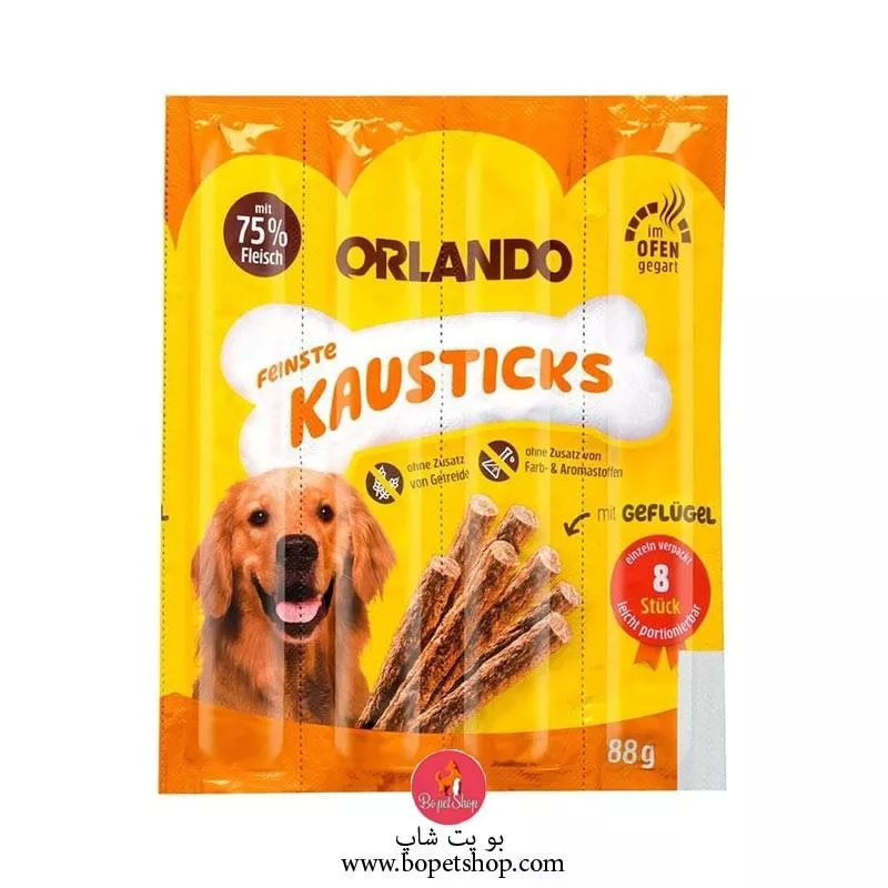 خرید تشویقی مدادی نرم مخصوص سگ  4 عددی اورلاندو  Orlando Dog Treat Sticks